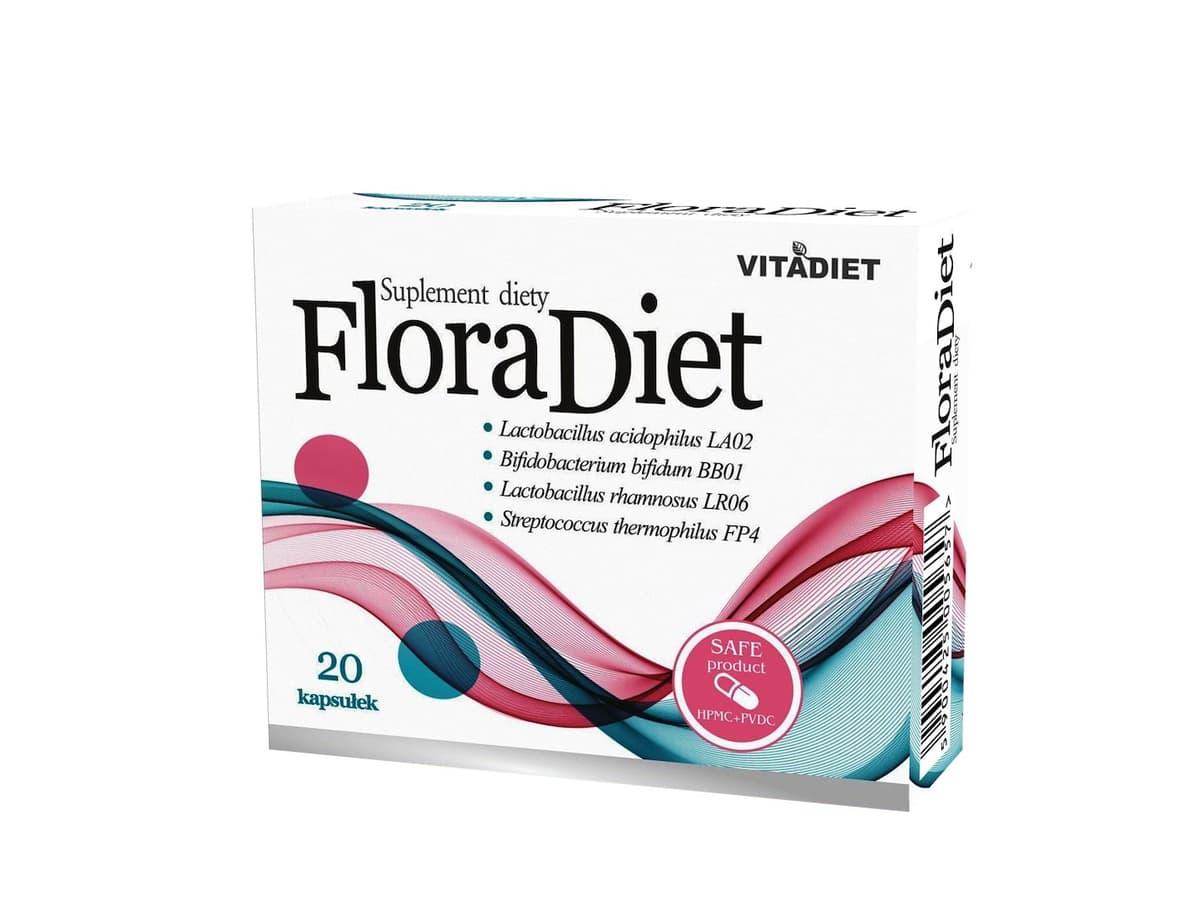 VITADIET - FloraDiet - 20 Caps – VitaDiet förpackning