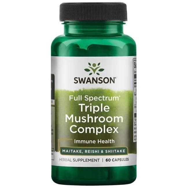 Swanson - Full Spectrum Triple Mushroom Complex - 60 Caps – Swanson förpackning