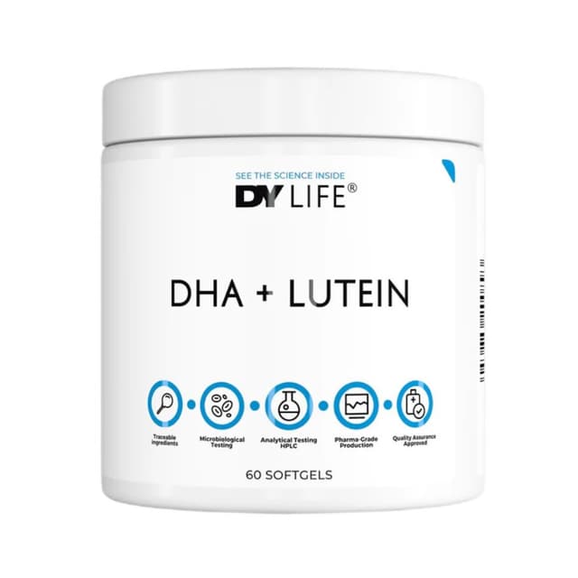 DY LIFE - DHA ja luteiini - 60 pehmytkapselia – DY LIFE