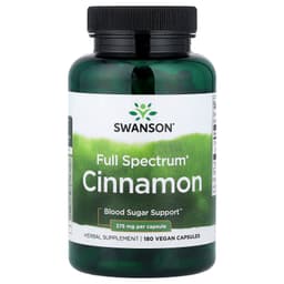 Swanson - Full Spectrum Cinnamon - 375mg - 180 Caps