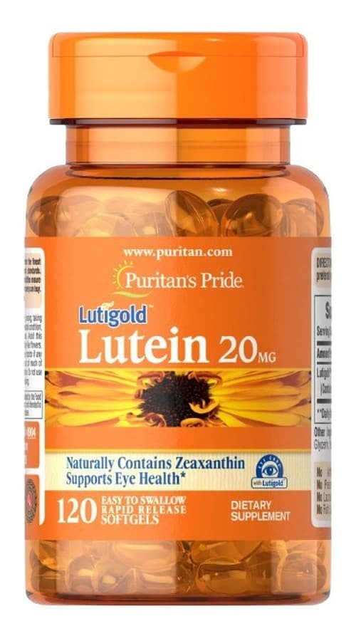 Puritan's Pride - Lutigold Lutein - 120 Sgels – Puritan's Pride förpackning
