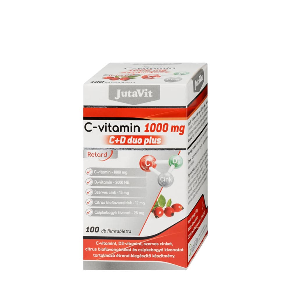 JutaVit - Vitamin C 1000mg (C+D Duo Plus) – Jutavit förpackning