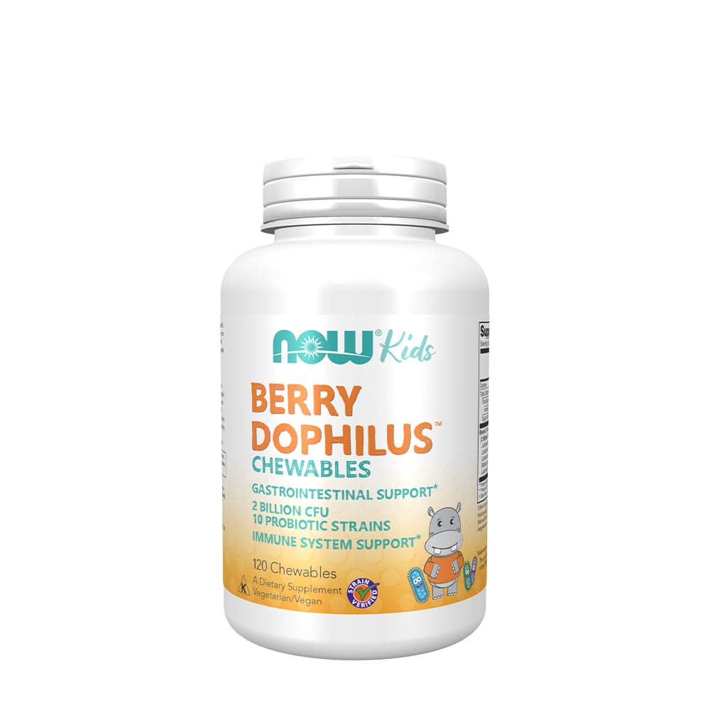 NOW Foods - Berry Dophilus - 120 Chewables – NOW Foods förpackning