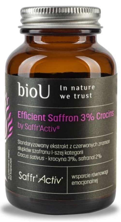 Biou - Efficient Saffron - 60 Caps – BioU förpackning
