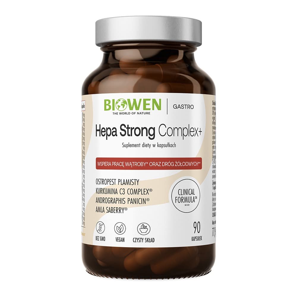 Biowen - Hepa Strong Complex+ - 90 Caps – Biowen förpackning