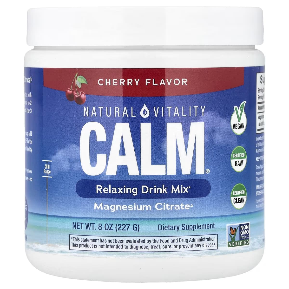 Natural Vitality - Calm Magnesium Powder (Cherry - 226g)