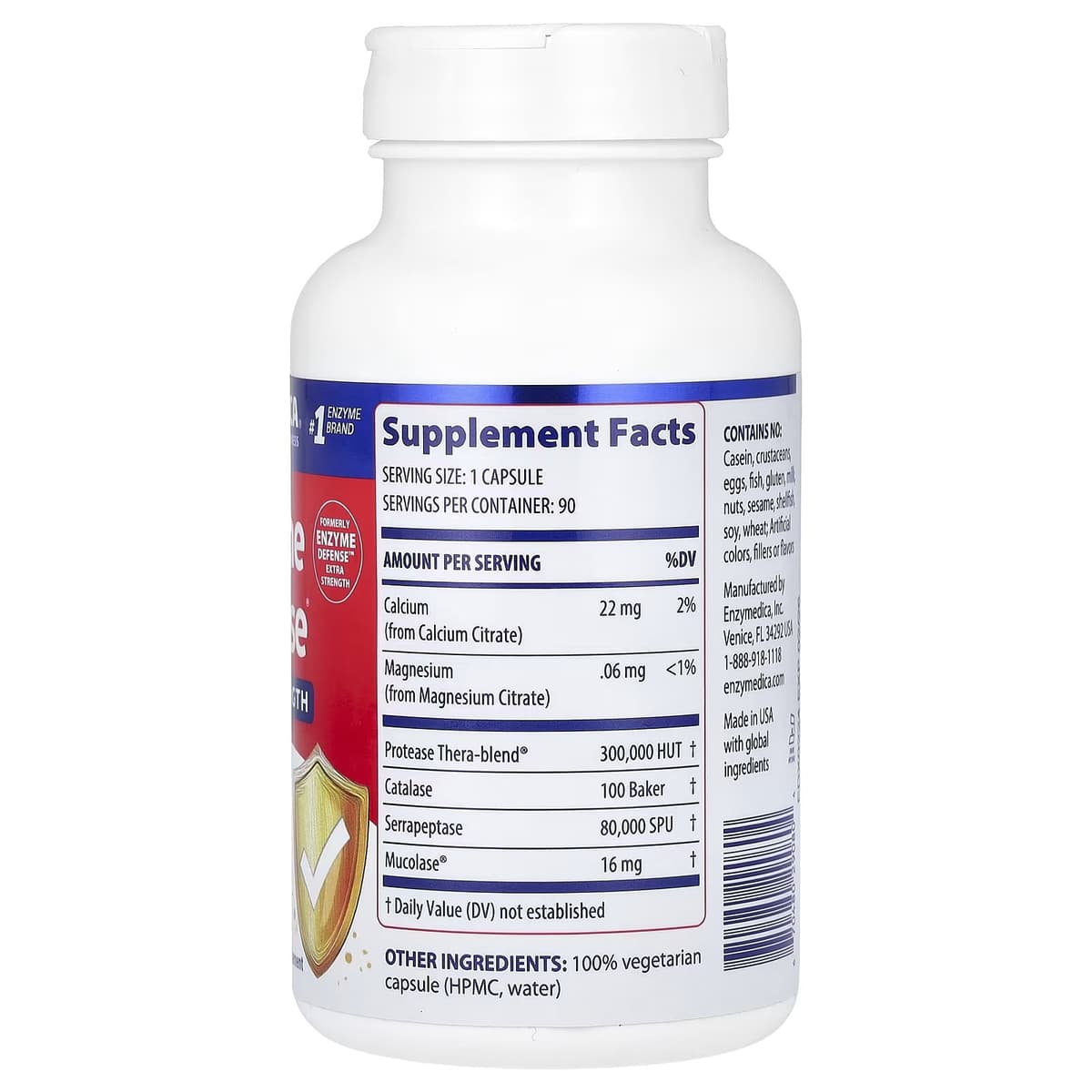 Enzymedica Immune Defense™ Extra Strength - 90 kapsler