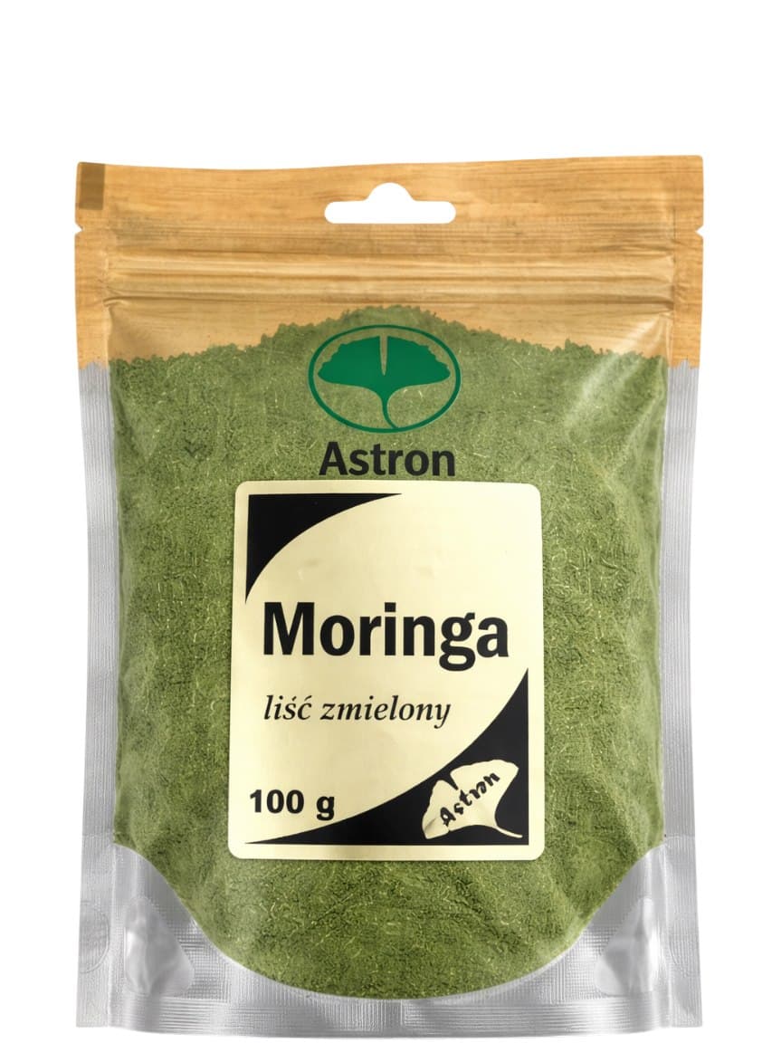 Astron Moringa Dried Leaves – Astron förpackning