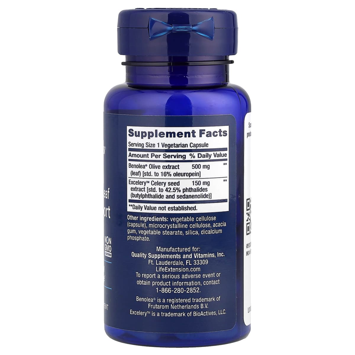 Life Extension - Advanced Olive Leaf Vascular Support with Celery Seed Extract