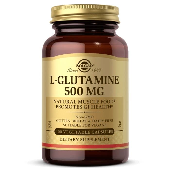 Solgar - L-Glutamine - 100 Vegetable Caps - 100 caps – Solgar förpackning