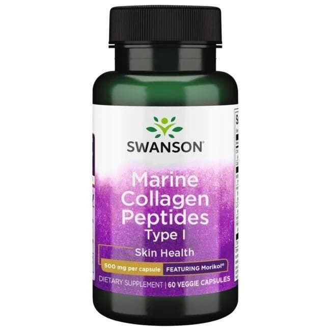 Swanson - Marine Collagen Peptides Type I - 60 Vcaps – Swanson förpackning