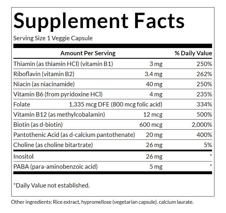 Swanson - B-Complex, Daily - 100 Vcaps