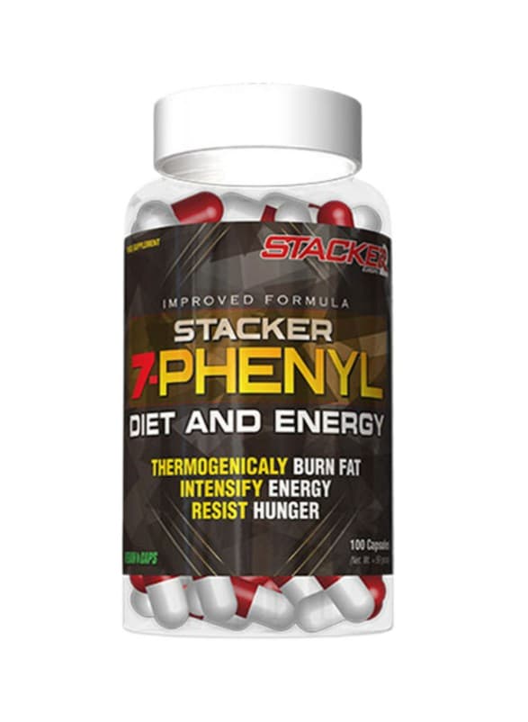 Stacker2 - Stacker - 7-Phenyl Diet And Energy - 100 Caps – Stacker2 förpackning