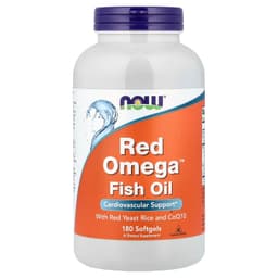 NOW Foods - Fish Oil with Red Yeast Rice and CoQ10 - 180 Softgels