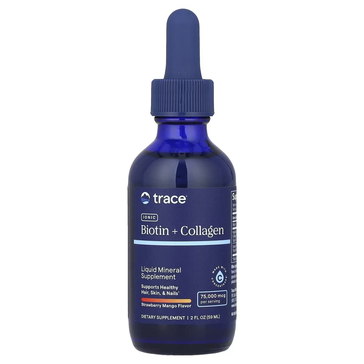 Trace Minerals Ionic Biotin + Kollagen - 2 Fl. oz.