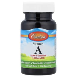 Carlson Labs - Vitamin A Solubilized 10000IU - 100 Sgels