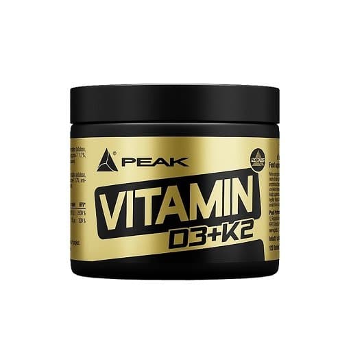 Peak - Vitamin D3 + K2 - Naturell, 120 tabletter – Peak