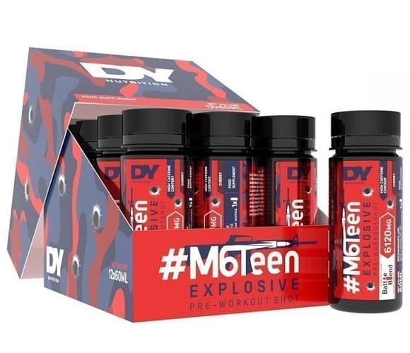 Dorian Yates - #M6Teen Explosive Pre-Workout Shot – Dorian Yates förpackning