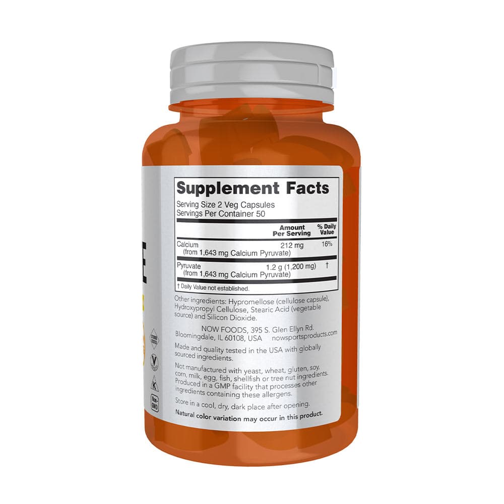 NOW Foods - Pyruvate - 100 Vcaps