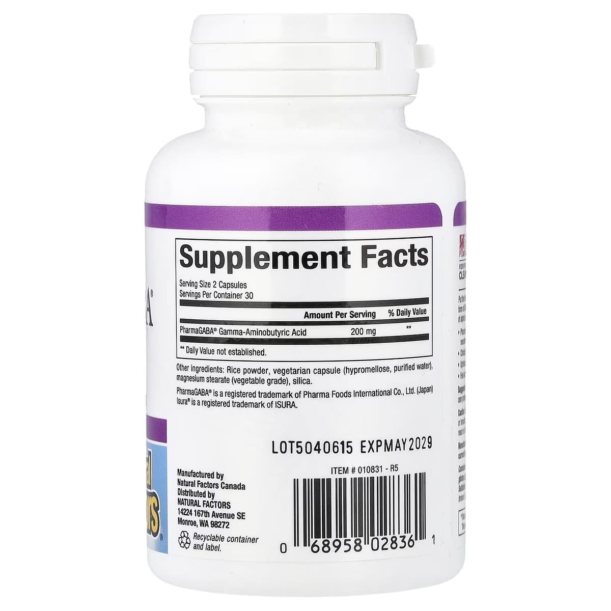 Natural Factors - Stress-Relax Pharma GABA