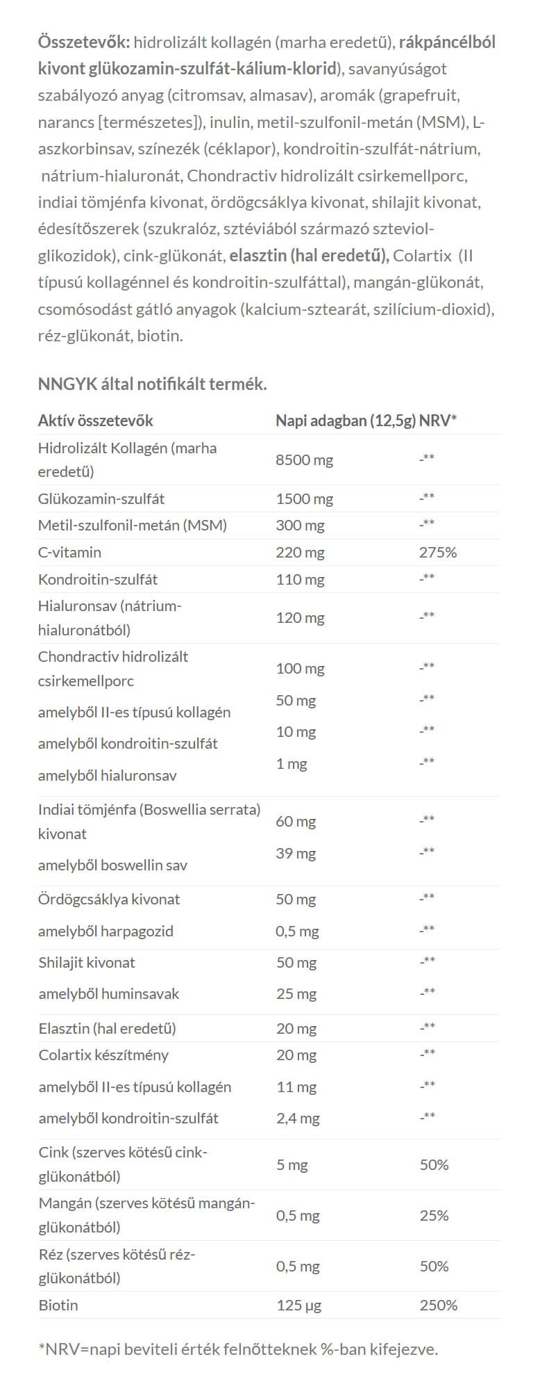 Jutavit - Collagen + Hyaluronic Acid Joint - 400g