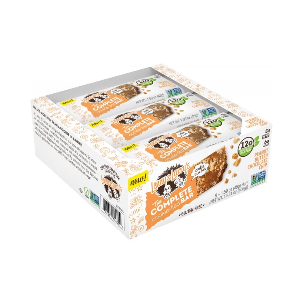Lenny & Larry's The Complete Cookie-fied Bar Peanut Butter Chocolate Chip - 9x45g