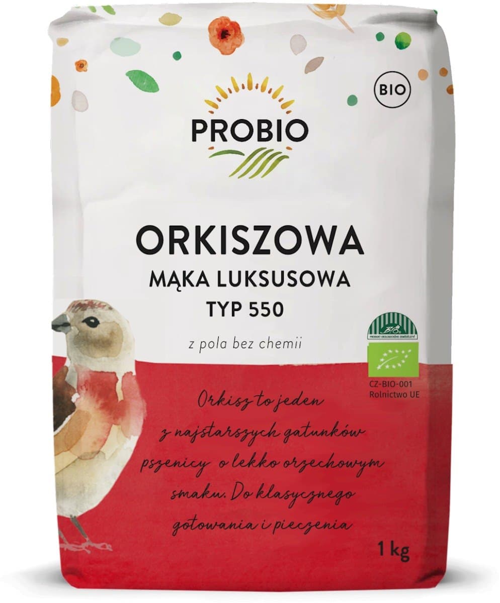 Probio - Spelt Flour Luxury Type 550 - 1 kg – Probio förpackning