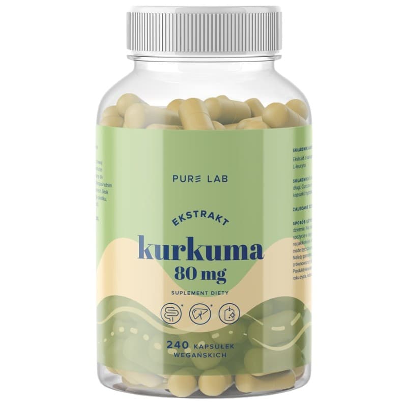 Pure Lab - Turmeric - 80mg (240 Caps) – Pure Lab förpackning