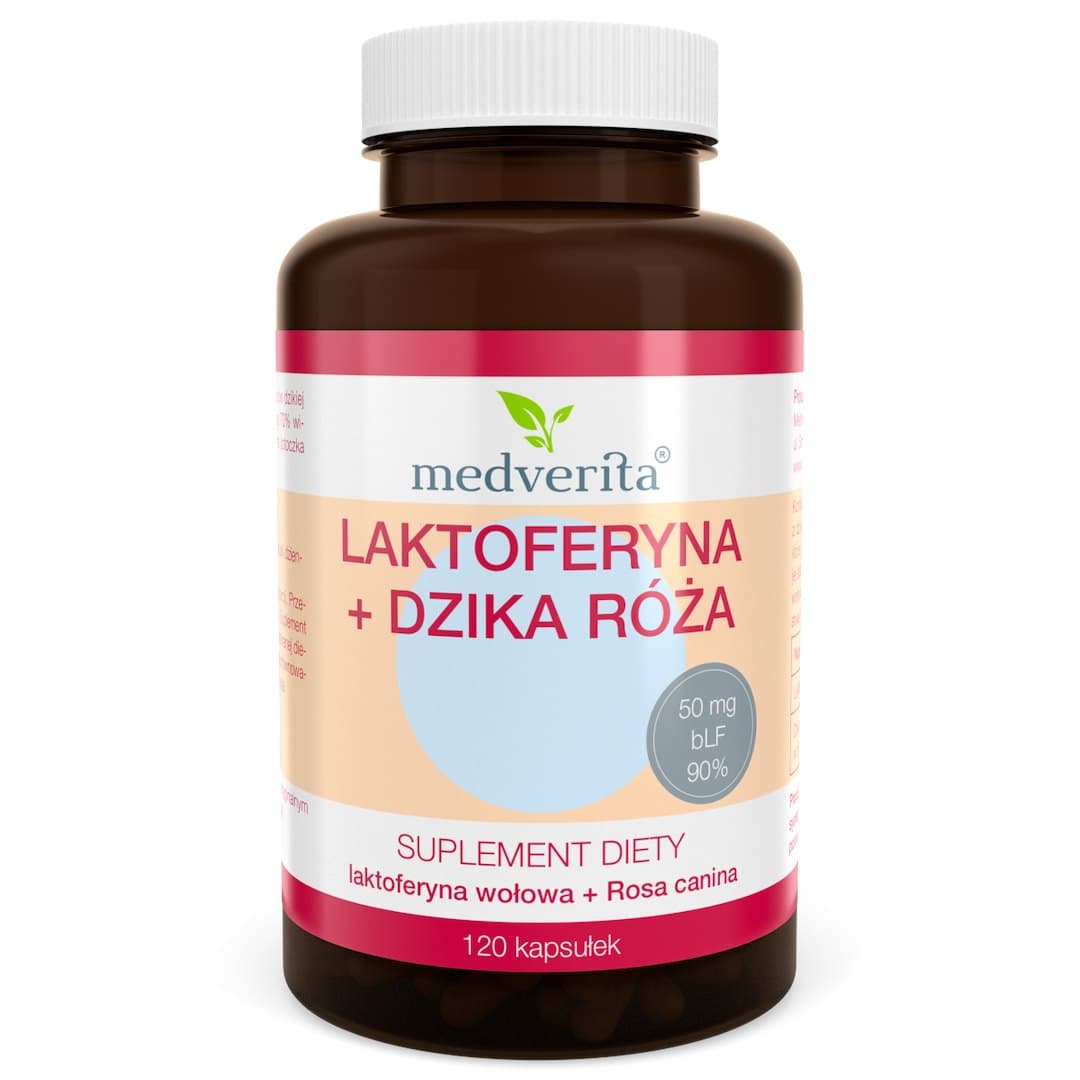 Medverita - Lactoferrin + Wild Rose – Medverita förpackning