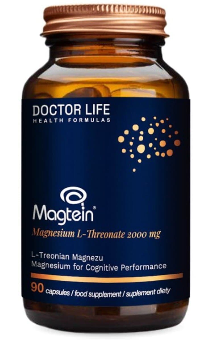 Doctor Life - Magtein Magnesium L-Threonate - 90 Capsules – Doctor Life förpackning