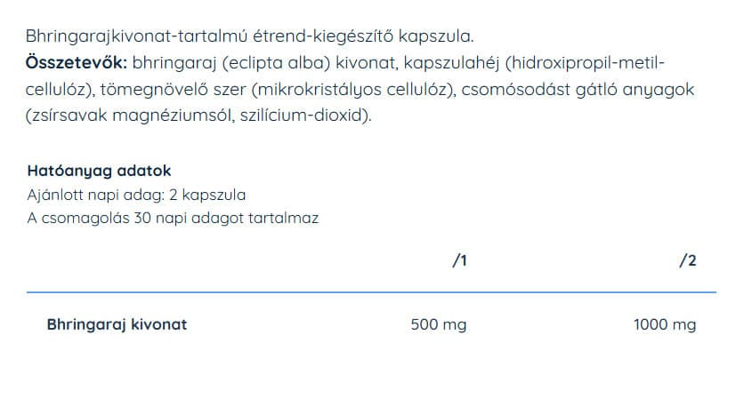 Nutriversum - Bhringaraj - 42 g, 60 kapsler
