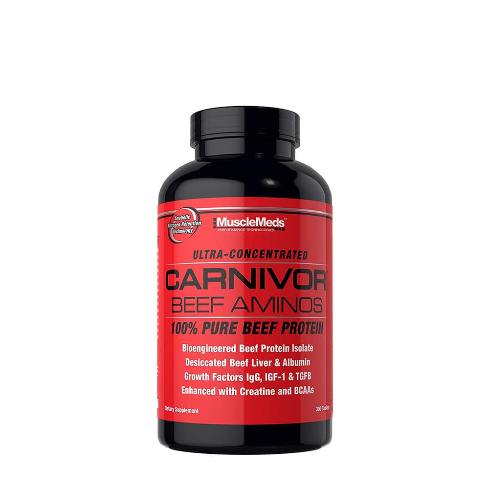 MuscleMeds - Carnivor Beef Aminos - 300 Tabs – MuscleMeds förpackning