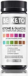 BE KETO - Ketone & Glucose Test Strips - 100 Strips