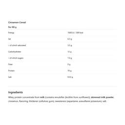 Wispy - Whey Protein Cinnamon Cereal Milk - 1000g
