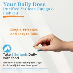 Doctor's Best - Purified & Clear Omega 3 Fish Oil - 120 Marine Softgels