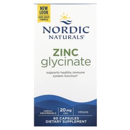 Nordic Naturals - Zinc Glycinate - 60 Capsules