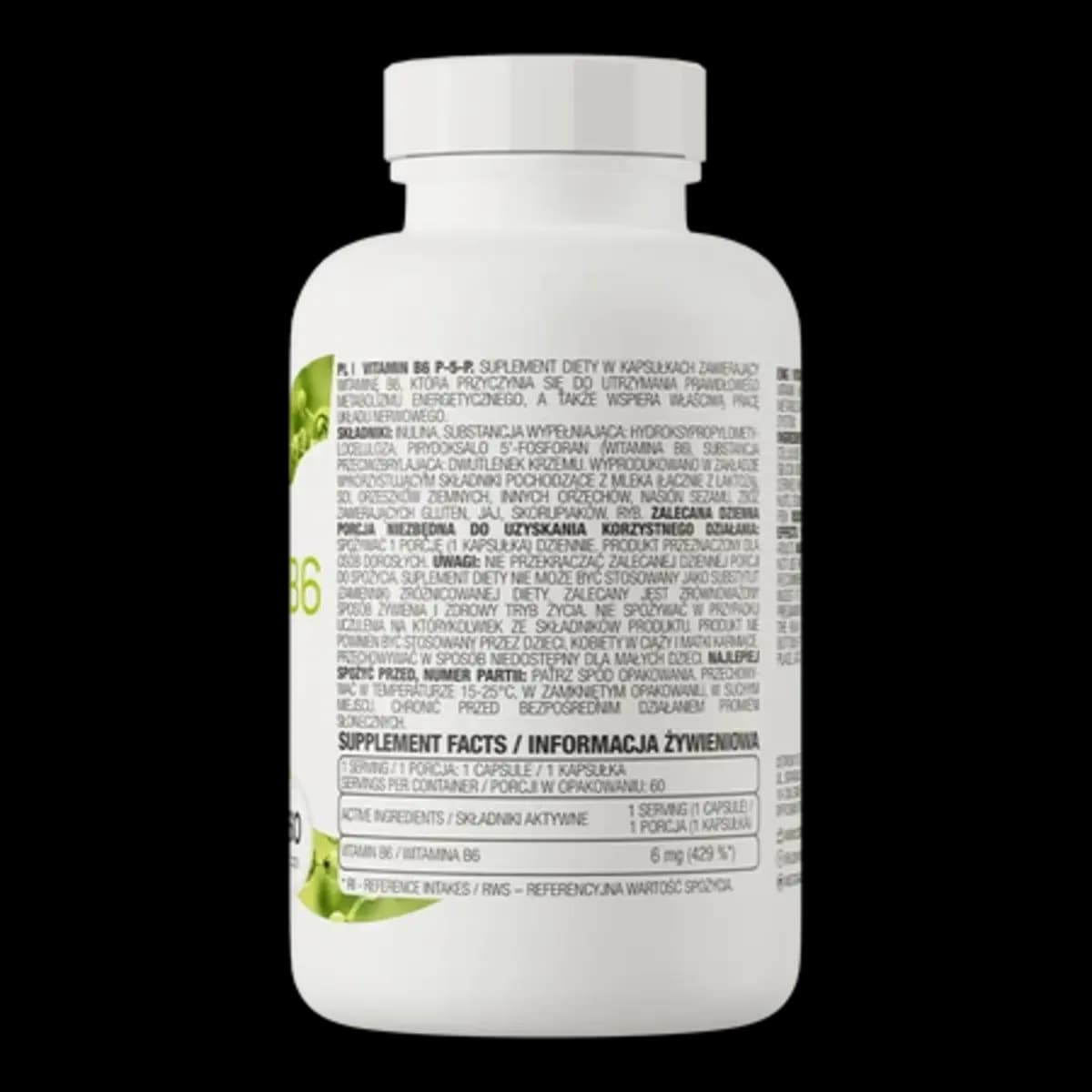 OstroVit - Vitamin B6 P-5-P - 60 kapslar