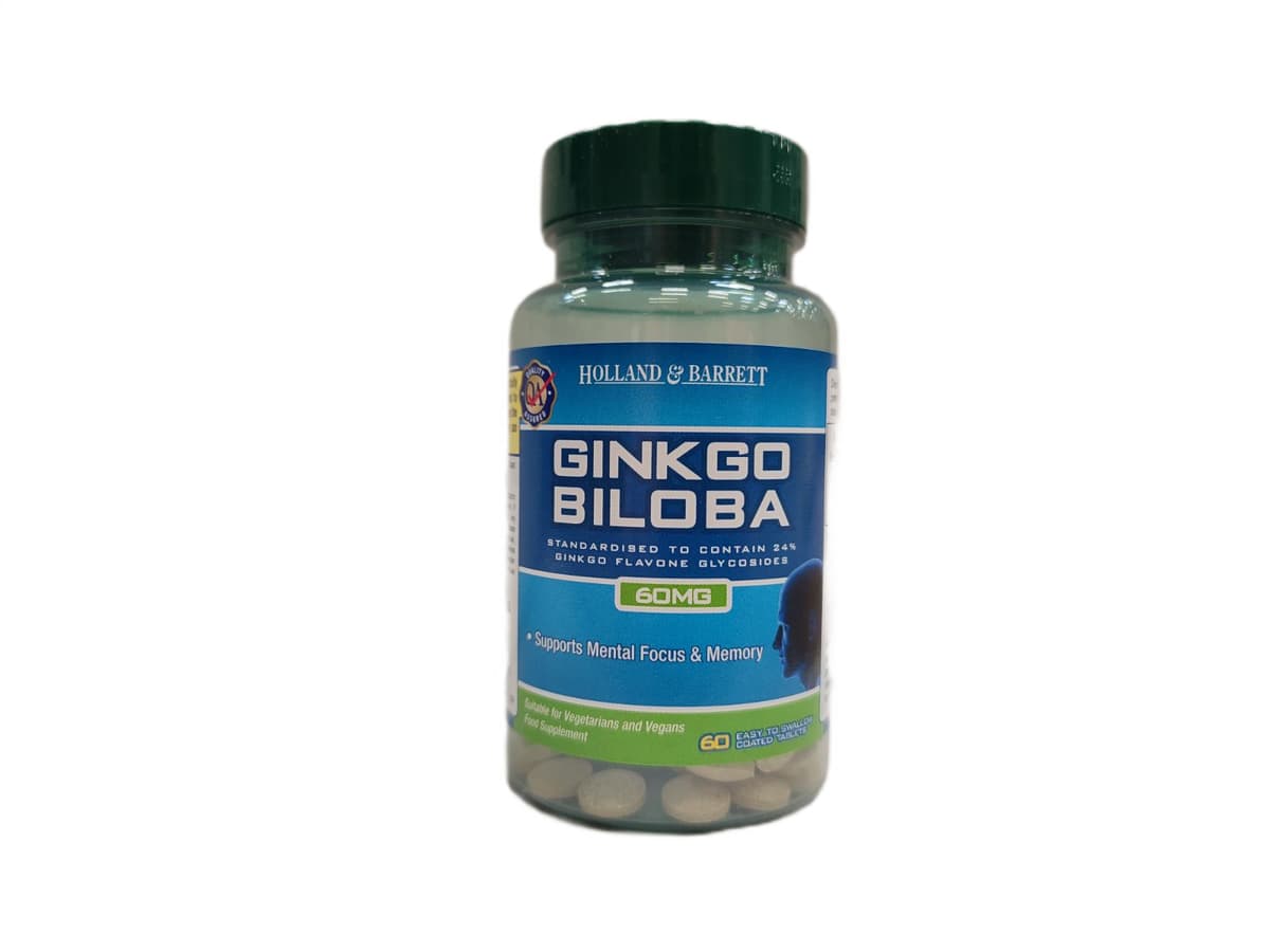 Holland & Barrett - Ginkgo Biloba - Memory Support – Holland & Barrett förpackning