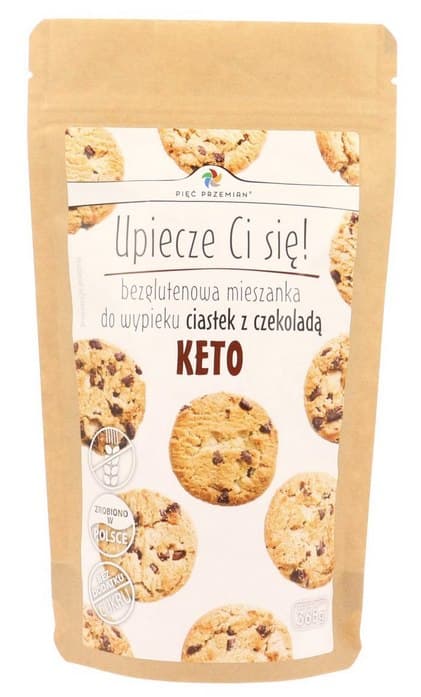 Pięć Przemian - KETO Mix Cookie With Chocolate - 365g – Pięć Przemian förpackning