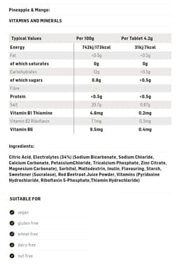 Science In Sport - Pineapple Mango - 20 Tabs (20 X 4.3g)