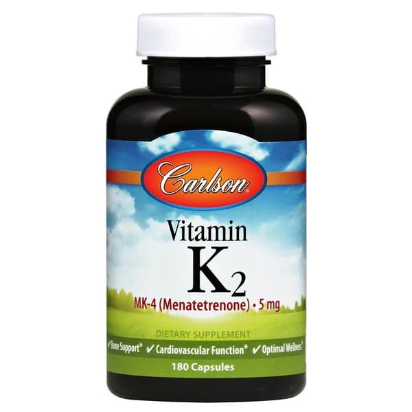 Carlson Labs - Vitamin K2 MK-4 5mg – Carlson Labs förpackning