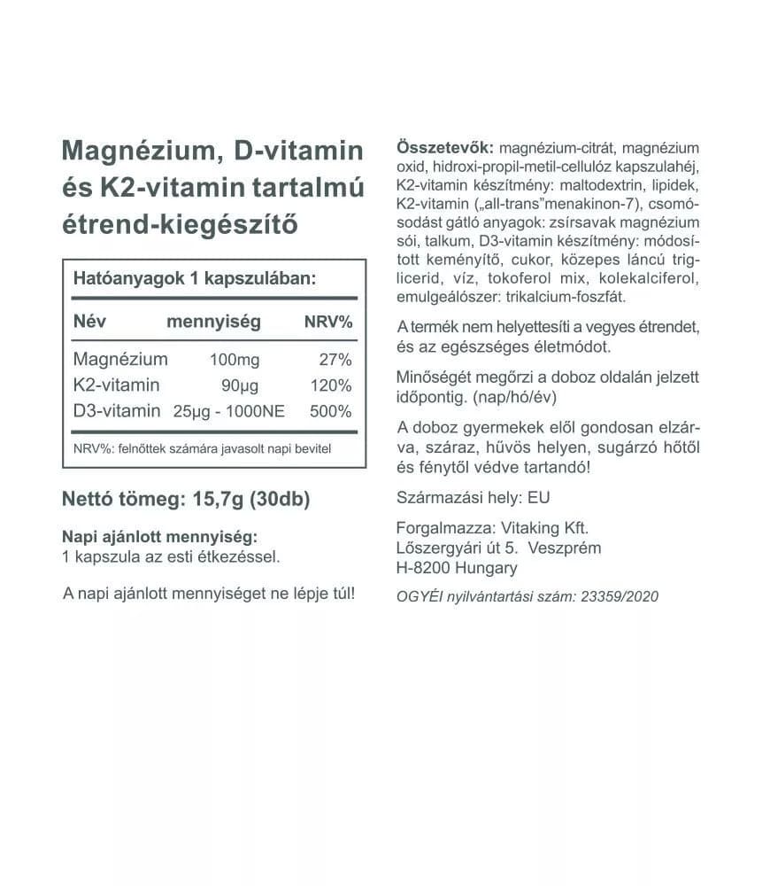 Vitaking - Magnetrio - 30 Kapsler