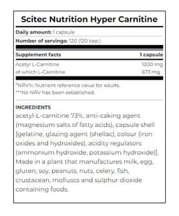 Scitec - Hyper Carnitine - 120 Caps