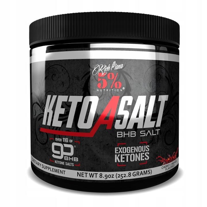 Rich Piana 5% Nutrition - Keto aSALT - 8.9oz – Rich Piana 5% Nutrition förpackning