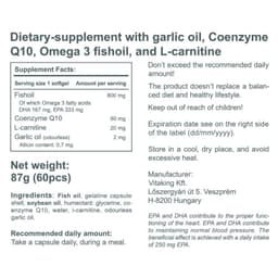 Vitaking - Cardiolic - 60 Gelcapsules