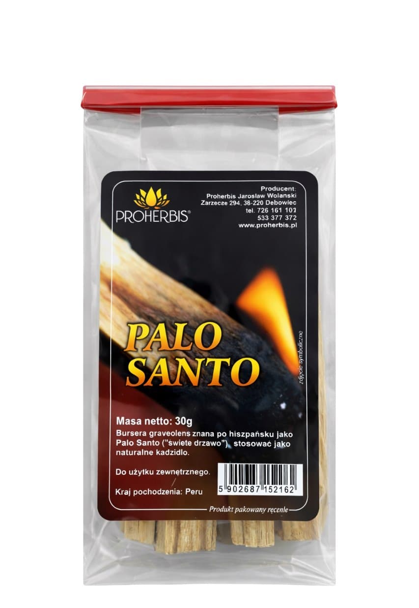 Proherbis - Palo Santo - 30g – Proherbis förpackning