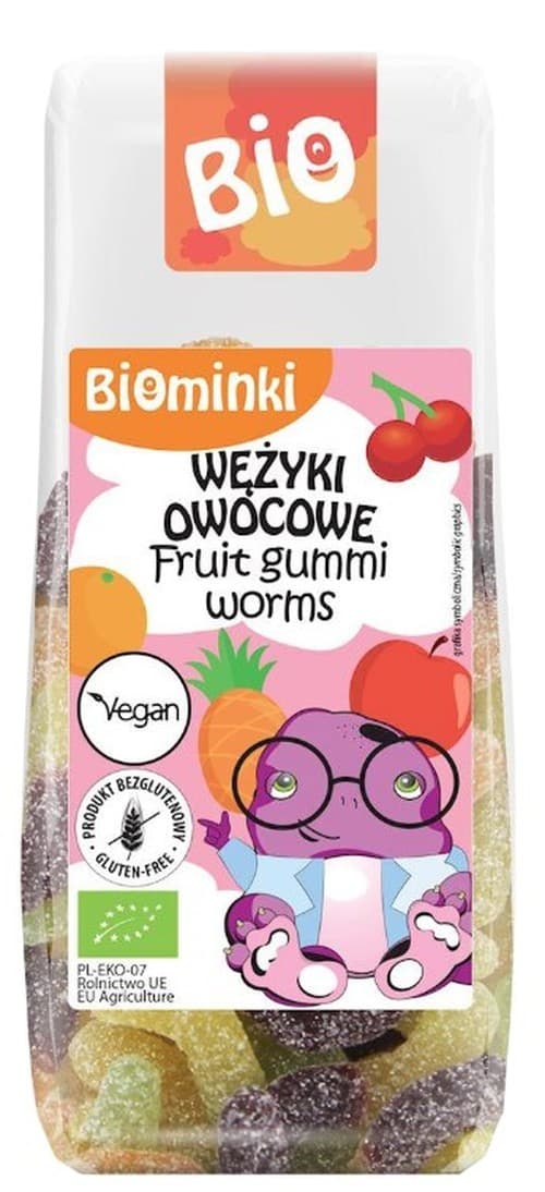 Biominki - Fruit Gummi Worms - 100g