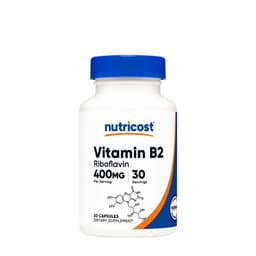 Nutricost - Vitamin B2 Riboflavin - 30 Caps