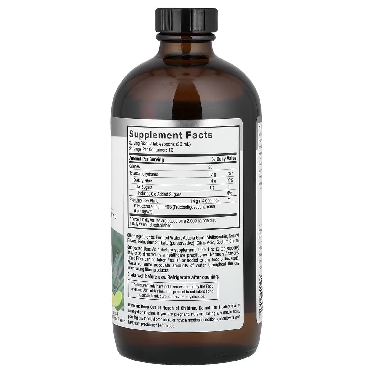 Nature's Answer - Liquid Fiber - 16 fl oz