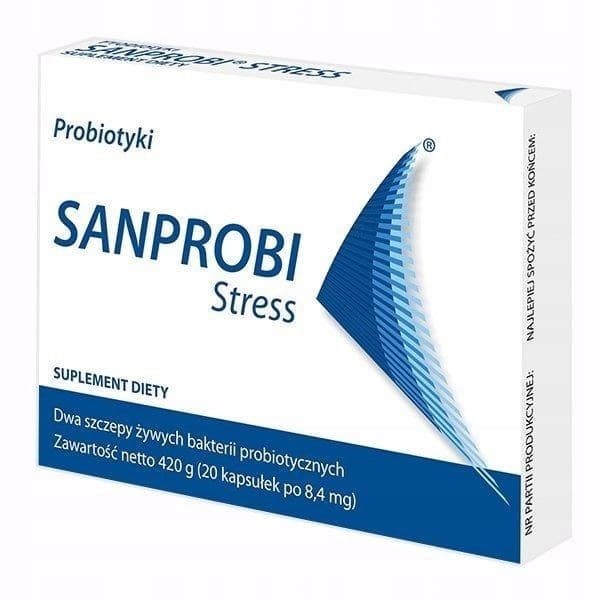 Sanprobi - Stress - 20 Caps – Sanprobi förpackning